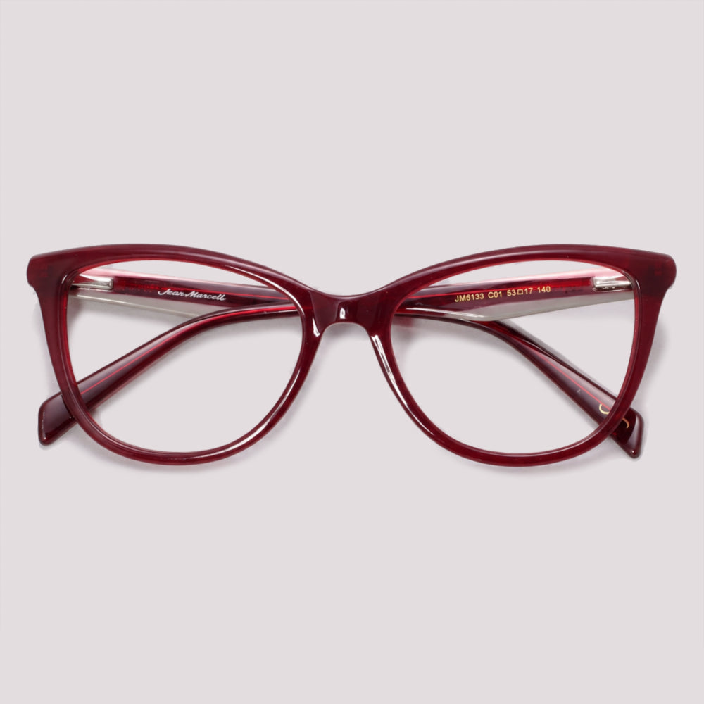 Jean Marcell JM6133 C01 Vermelho Brilho - Grau - 53 mm