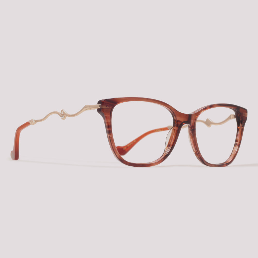 Ana Hickmann Lana 2 G23 Marrom Mesclado - Grau - 52 mm