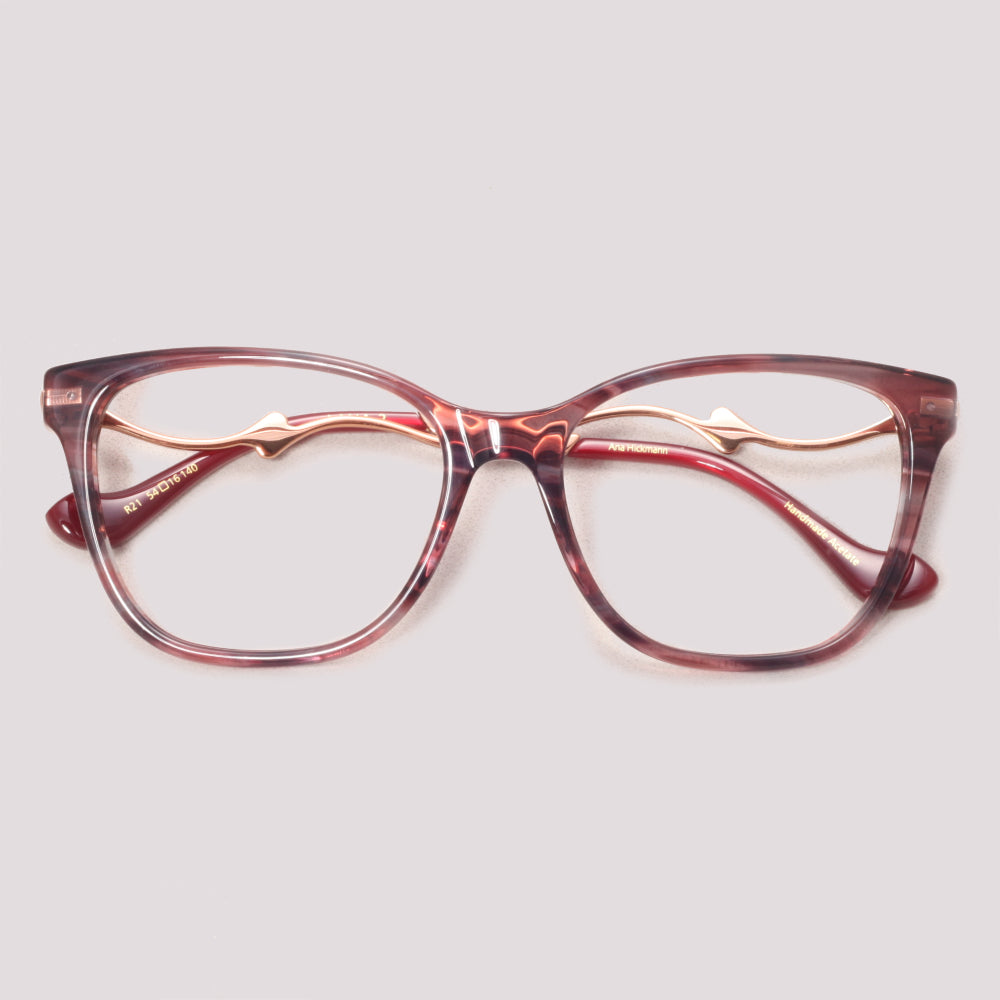 Ana Hickmann Lana 2 R21 Roxo Mesclado - Grau - 52 mm