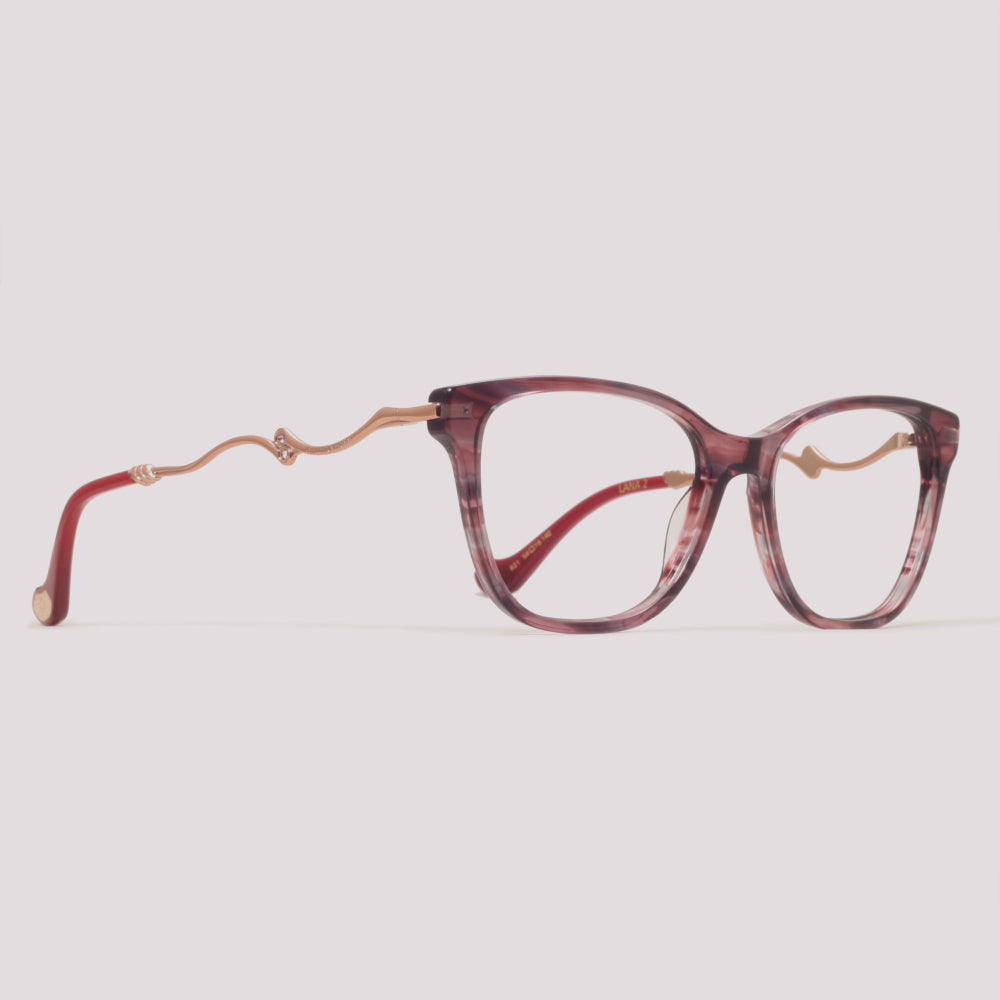 Ana Hickmann Lana 2 R21 Roxo Mesclado - Grau - 52 mm