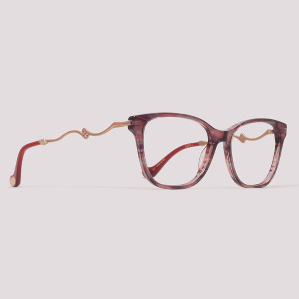 Ana Hickmann Lana 2 R21 Roxo Mesclado - Grau - 52 mm