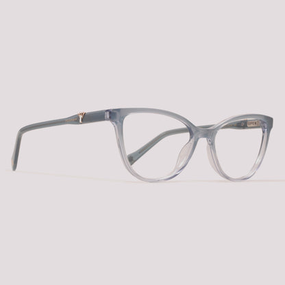 Hickmann Lírio 5 D02 Azul Degradê Brilho - Grau - 52 mm