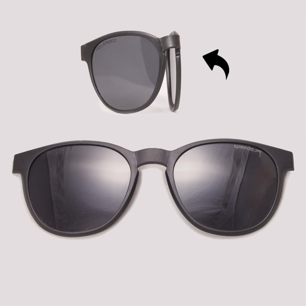 Speedo SP7085C Clip on Dobrável H13P Preto Degradê Preto Polarizado - Grau - 50 mm