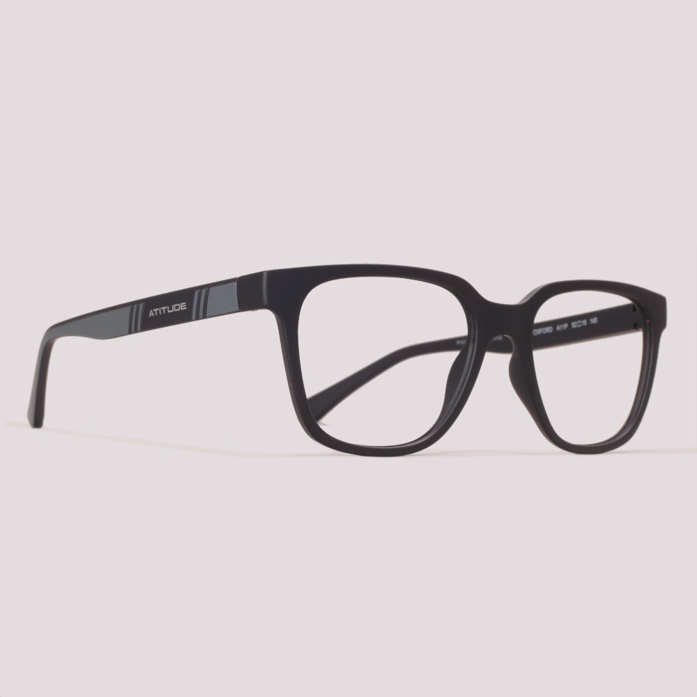 Atitude Attach Oxford Clip on A11P Preto Fosco Preto Polarizado - Grau -  52 mm