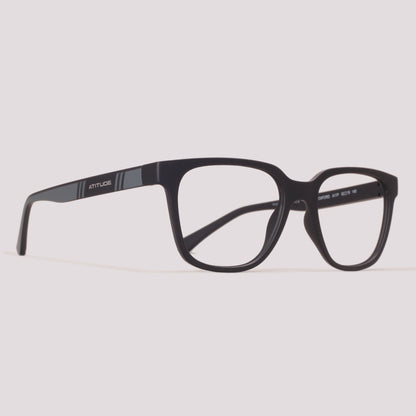 Atitude Attach Oxford Clip on A11P Preto Fosco Preto Polarizado - Grau -  52 mm