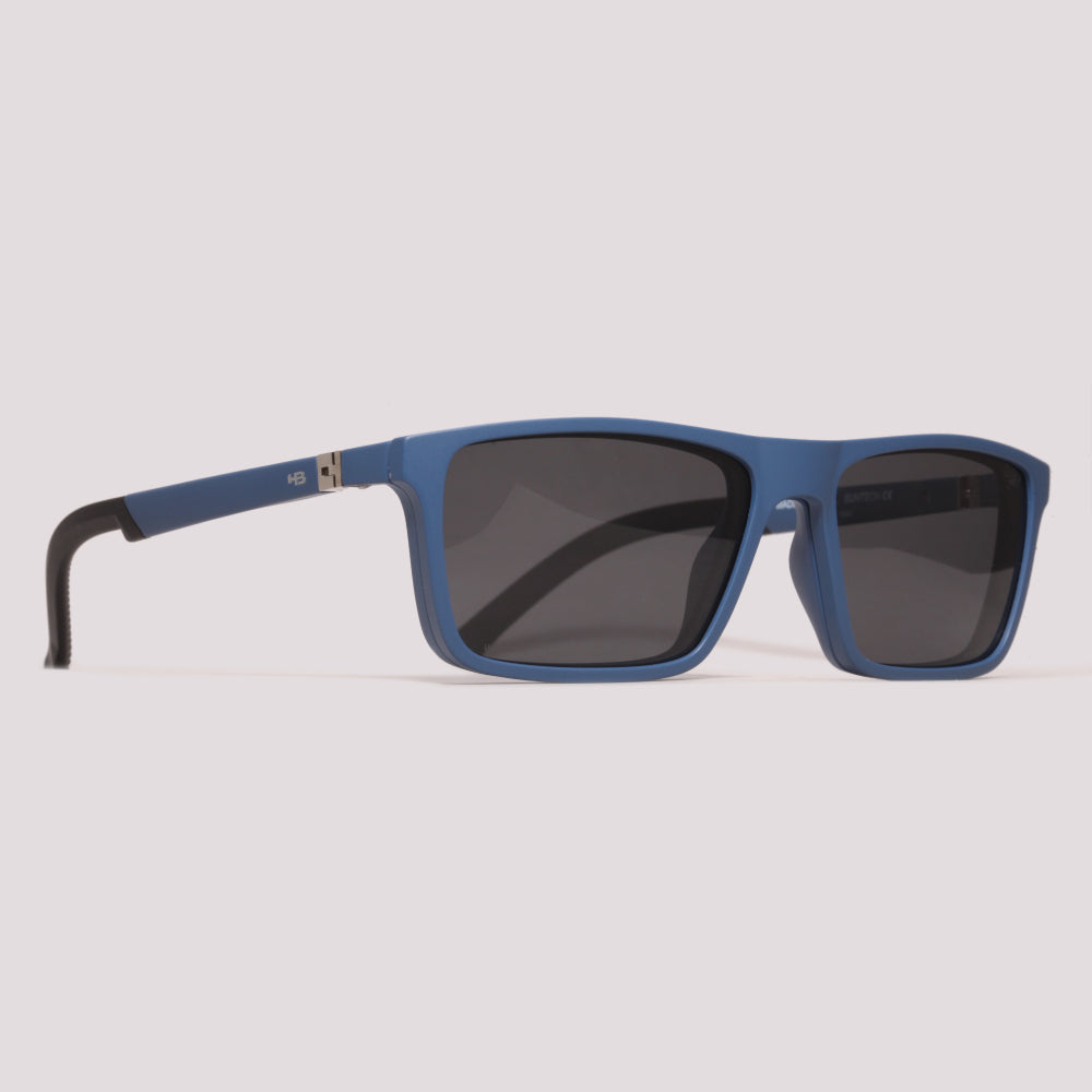 HB Switch 3 0531 Clip on Magtag Azul Fosco + Preto Polarizado + Night Drive - Grau - 55 mm