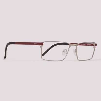 HB Duotech 0571 Prata e Vermelho Fosco - Grau - 57 mm