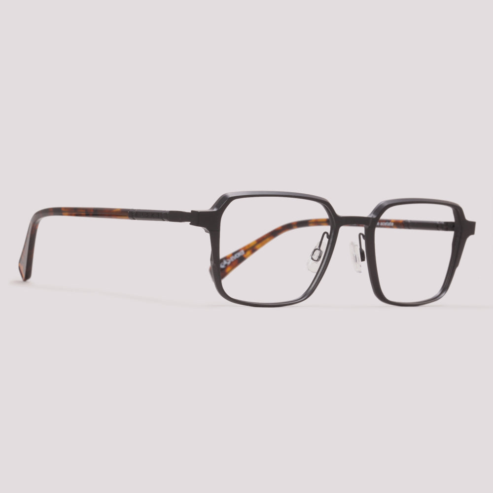 Evoke Clip on Club 09CN Preto Fosco e Marrom Mesclado Preto - Grau - 52 mm