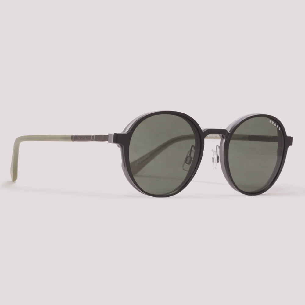 Evoke Clip on Noir 02CN Cinza Fosco Preto - Grau - 51 mm