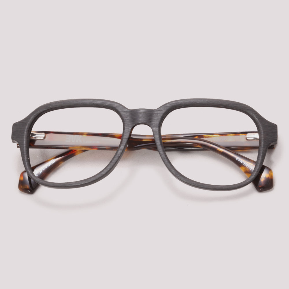 Evoke EVK RX86 A02 Preto Fosco e Marrom Mesclado - Grau - 53 mm