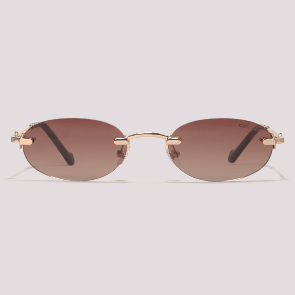 Colcci C0309 Dourado Brilho Marrom Degradê - Sol - 56 mm