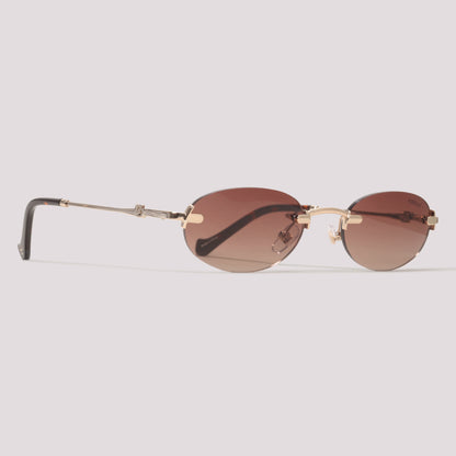 Colcci C0309 Dourado Brilho Marrom Degradê - Sol - 56 mm