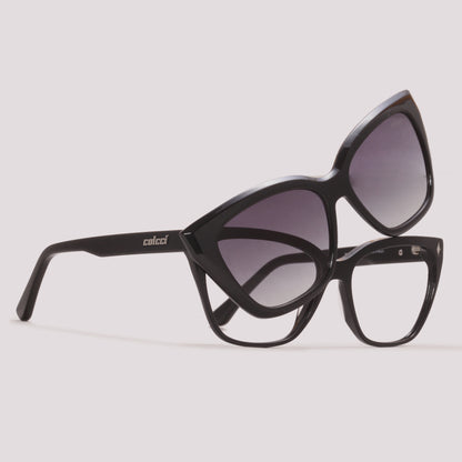 Colcci Bandy 9 Clip on Preto Brilho - Grau - 54 mm