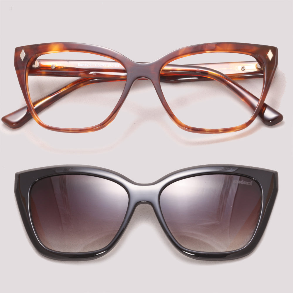 Colcci Bandy 9 Clip on Marrom Mesclado - Grau - 54 mm