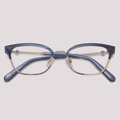 Anima Sou Celestial 06BT Prata Brilho e Azul Fosco - Grau - 52 mm