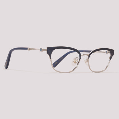 Anima Sou Celestial 06BT Prata Brilho e Azul Fosco - Grau - 52 mm