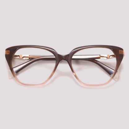 Ana Hickmann Lena 3 G02 Marrom Degradê - Grau - 53 mm