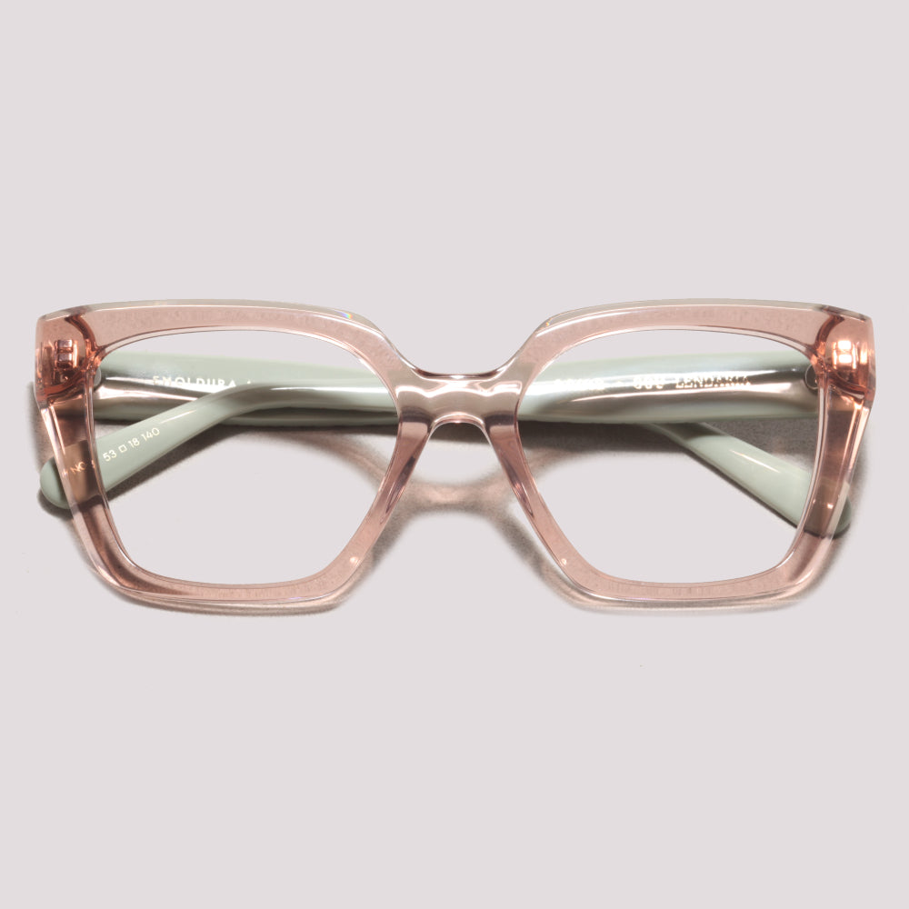 Anima Sou Lendária N03 Rosa Translúcido e Verde - Grau - 53 mm