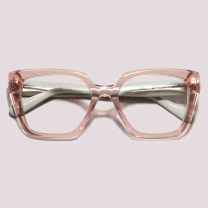 Anima Sou Lendária N03 Rosa Translúcido e Verde - Grau - 53 mm