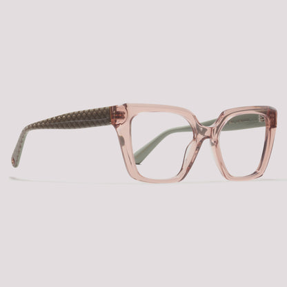 Anima Sou Lendária N03 Rosa Translúcido e Verde - Grau - 53 mm