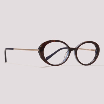 Hickmann Acacia 15 D21 Marrom Mesclado e Azul - Grau - 53 mm