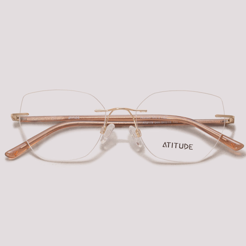 Atitude AT2179 04A Dourado e Marrom - Grau - 54 mm