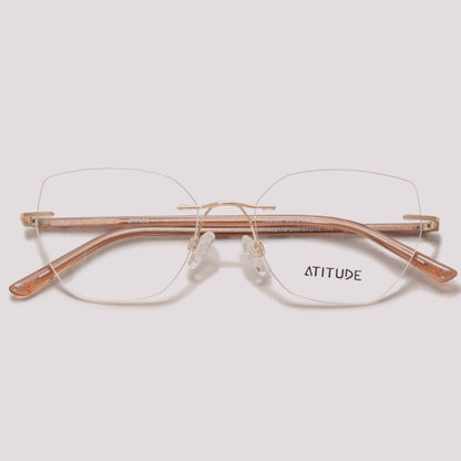 Atitude AT2179 04A Dourado e Marrom - Grau - 54 mm
