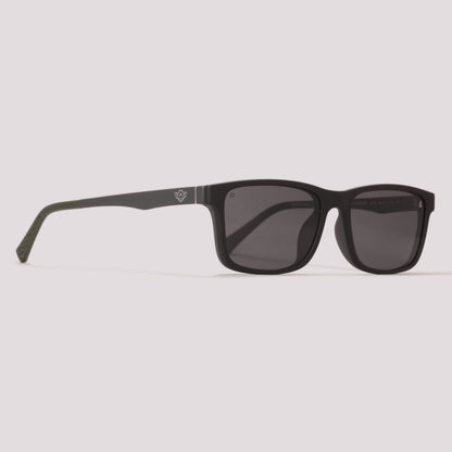 Atitude Attach Academy Clip on H11P Cinza Fosco Preto Polarizado - 54 mm
