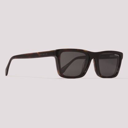 Evoke Clip on Vip G21P Marrom Mesclado Brilho Preto Polarizado - Grau - 54 mm