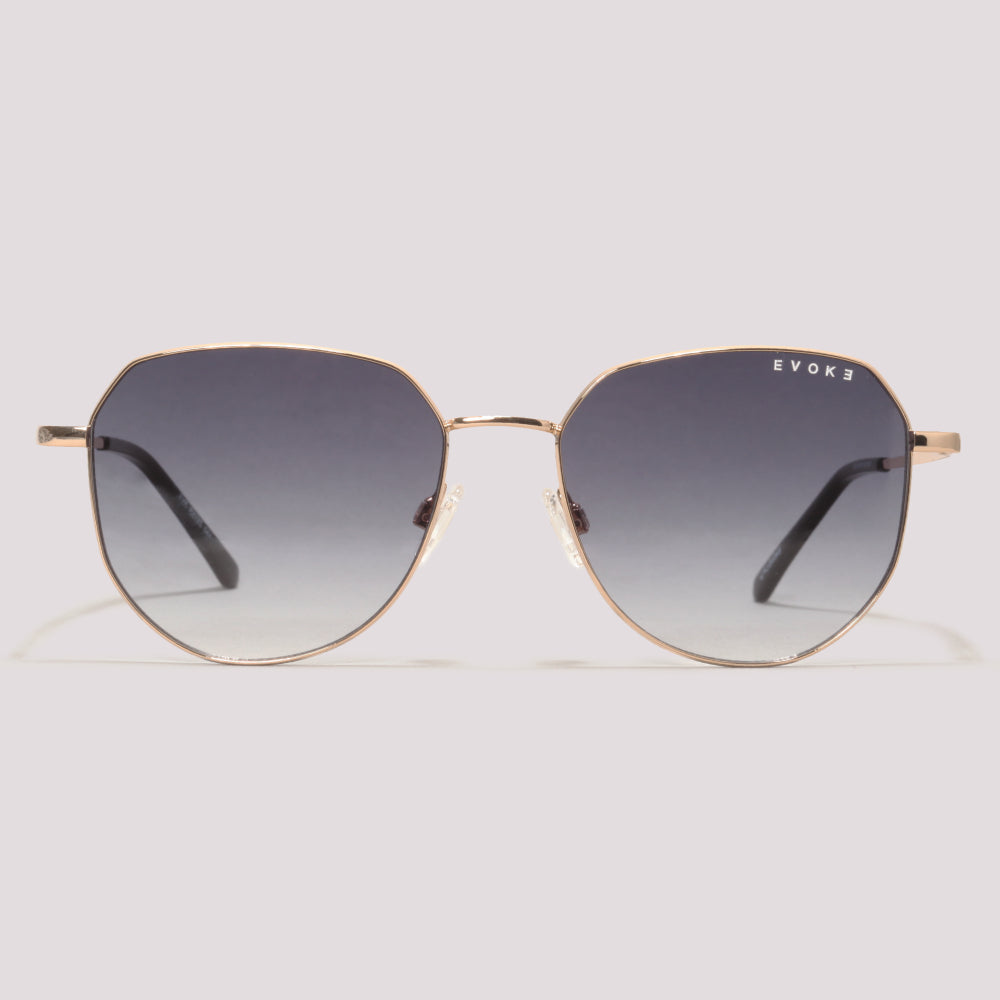 Evoke EVK RX12S 04A Dourado Brilho Preto Degradê - Sol - 54 mm
