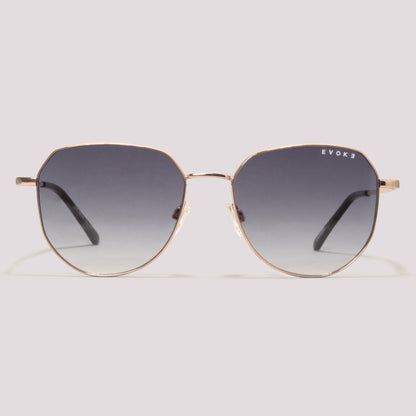 Evoke EVK RX12S 04A Dourado Brilho Preto Degradê - Sol - 54 mm