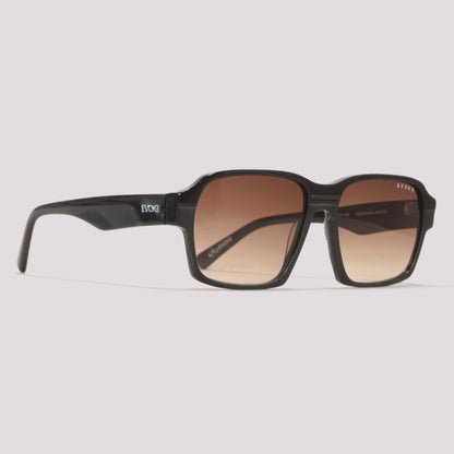 Evoke EVK RX71S A01 Preto Brilho Marrom Degradê - Sol - 56 mm