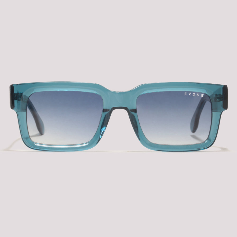 Evoke For You DX172S E02 Azul Translúcido Azul Degradê - Sol - 50 mm