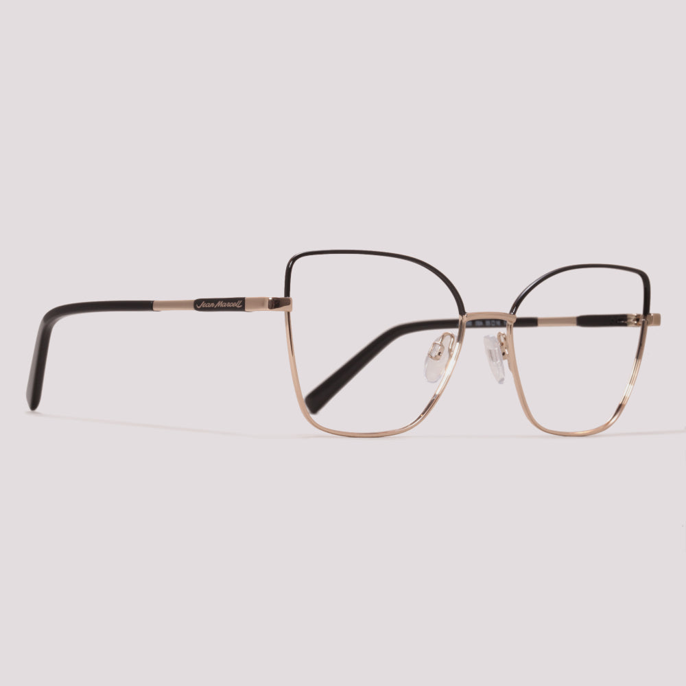 Jean Marcell JM1066 09A Dourado e Preto - Grau - 55 mm