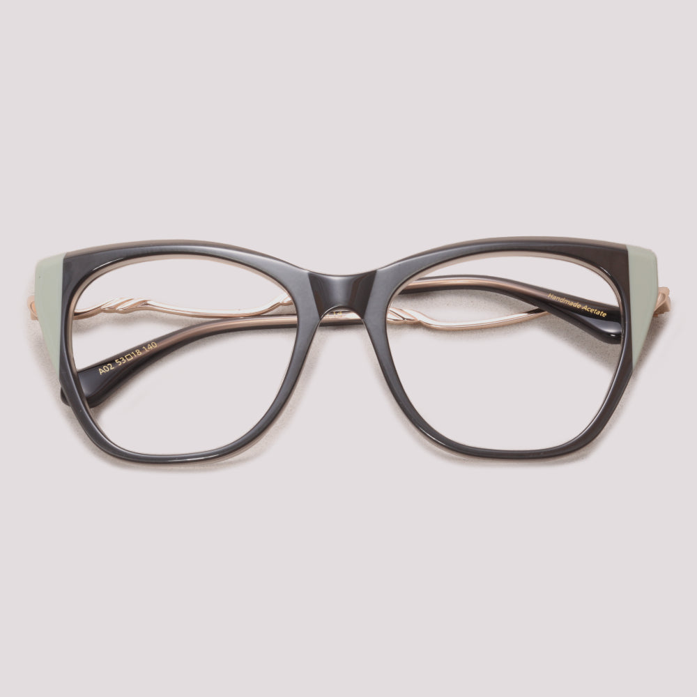 Ana Hickmann Mari 14 G02 Marrom e Dourado - Grau - 51 mm