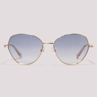 Hickmann Rosa 3 04C Dourado Brilho Azul Degradê - Sol - 55 mm