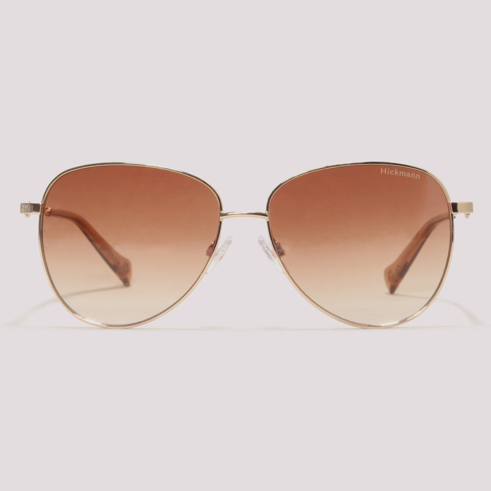 Hickmann Rosa 4 04B Dourado Brilho Marrom Degradê - Sol - 56 mm