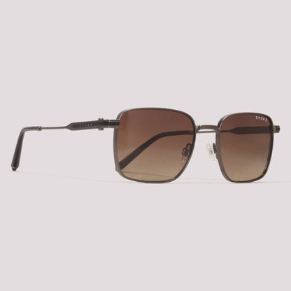 Evoke Shelby 04 02BP Cinza Fosco Marrom Degradê Polarizado - Sol - 54 mm
