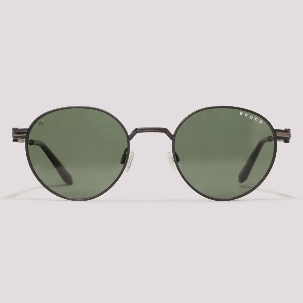 Evoke Shelby 05 09BP Preto Fosco Verde Polarizado - Sol - 52 mm