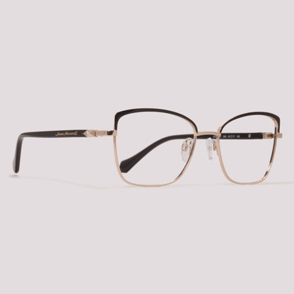 Jean Marcell JM1075C 09A Clip on Dourado e Preto Brilho Preto Degradê - Grau - 54 mm