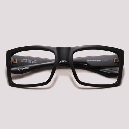 Evoke Optical The Code II XA11 Preto Fosco - Grau  - 60 mm