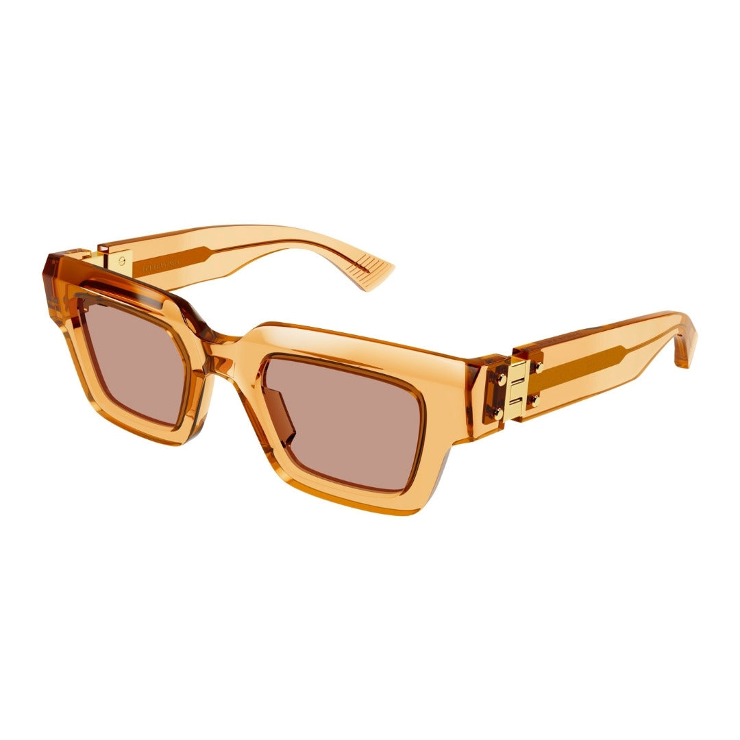 Bottega Veneta BV1230S 004 Laranja Translúcido Laranja - Sol - 49 mm