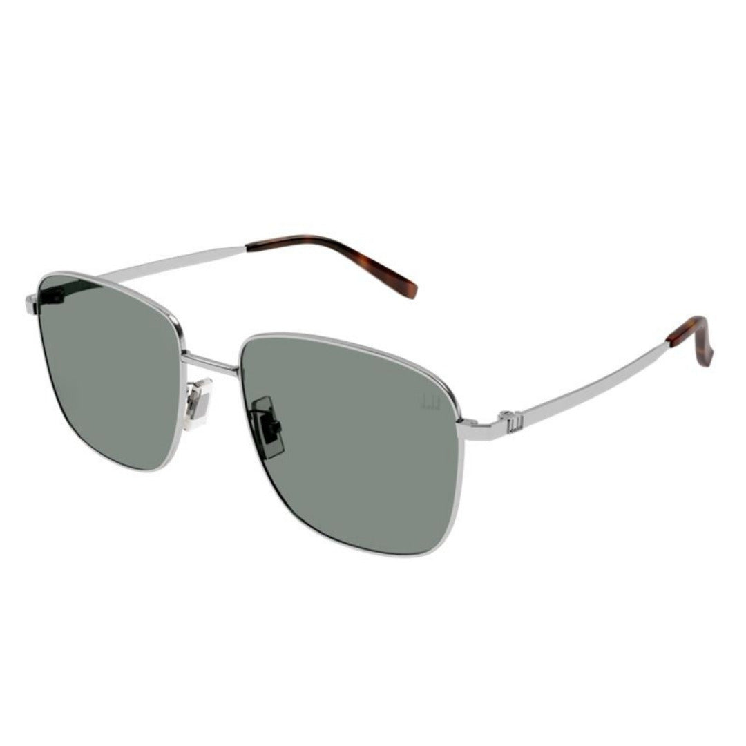 Dunhill DU0011S 001 Prata Brilho Verde G15 - Sol - 58 mm