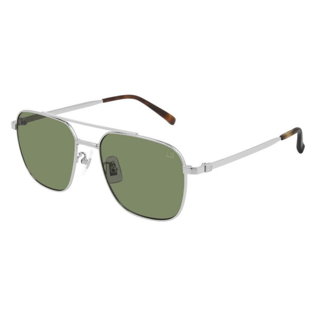 Dunhill DU0014S 004 Prata Brilho Verde G15 - Sol - 54 mm