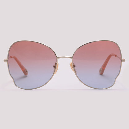 Chloé CH0094S 002 Dourado Brilho Rosa e Azul Degradê - Sol - 59 mm