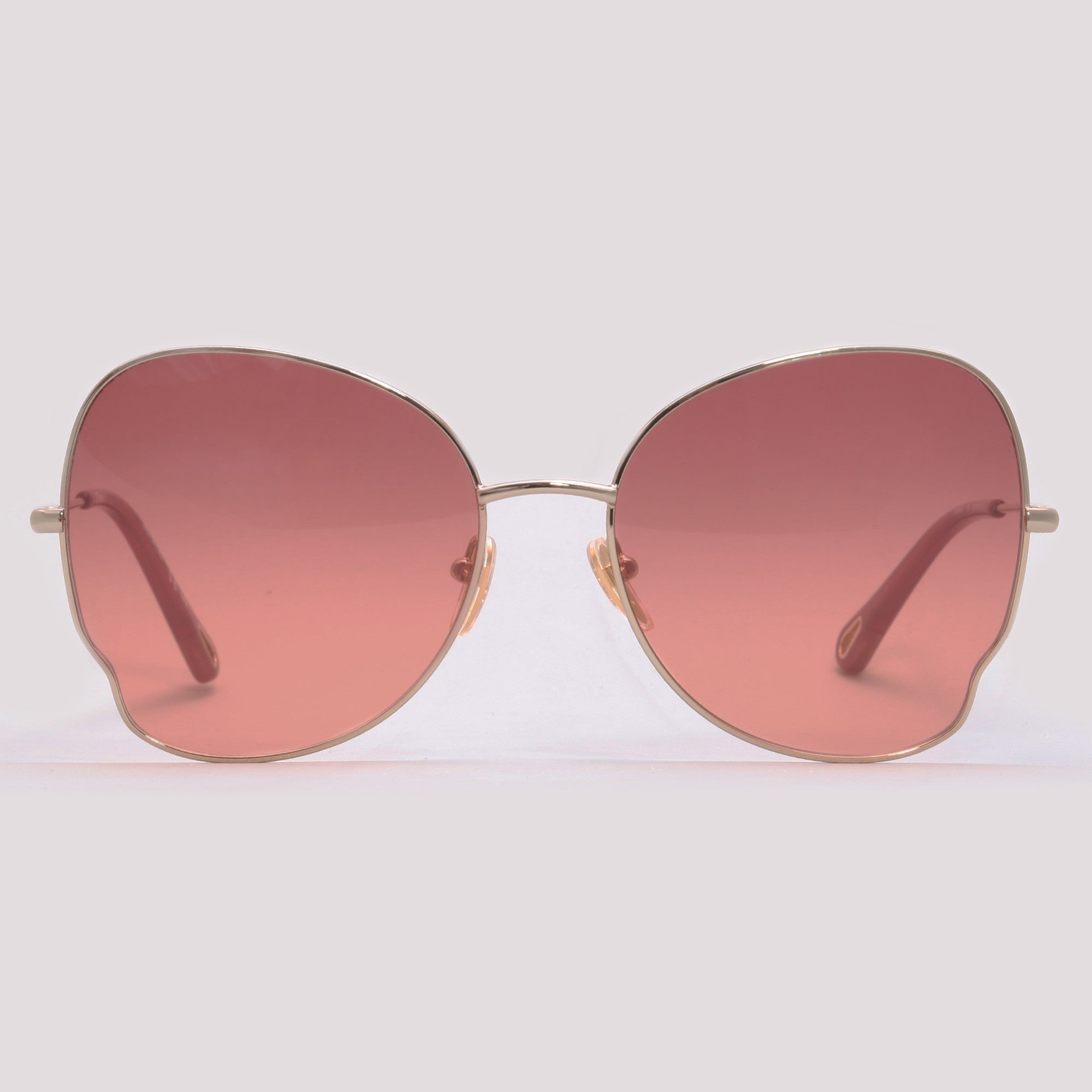 Chloé CH0094S 004 Dourado Brilho Rosa Degradê - Sol - 59 mm