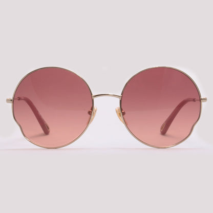 Chloé CH0095S 004 Dourado Brilho Rosa Degradê - Sol - 59 mm