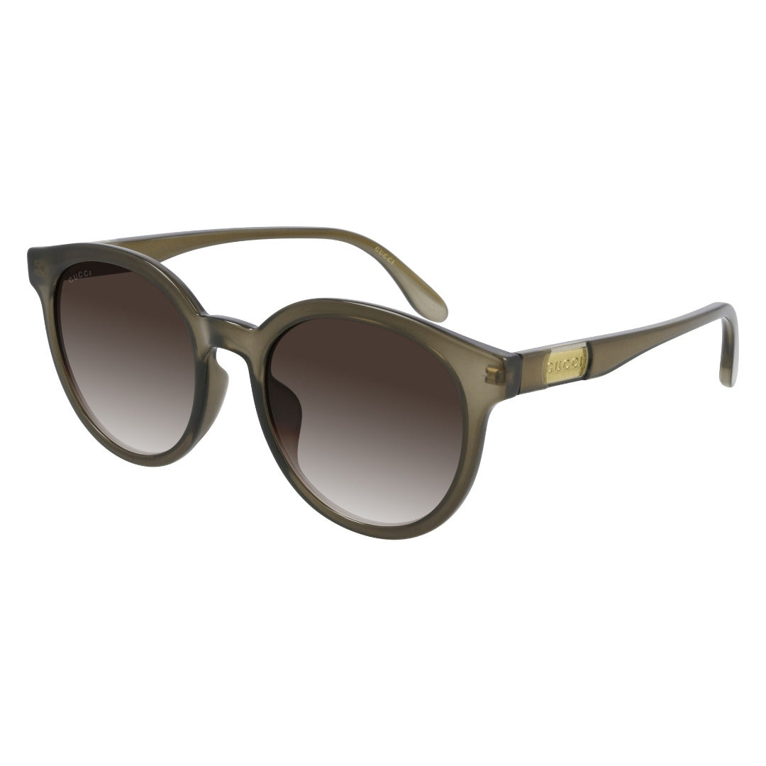 Gucci GG0794SK 002 Marrom Translúcido Preto Degradê - Sol - 55 mm