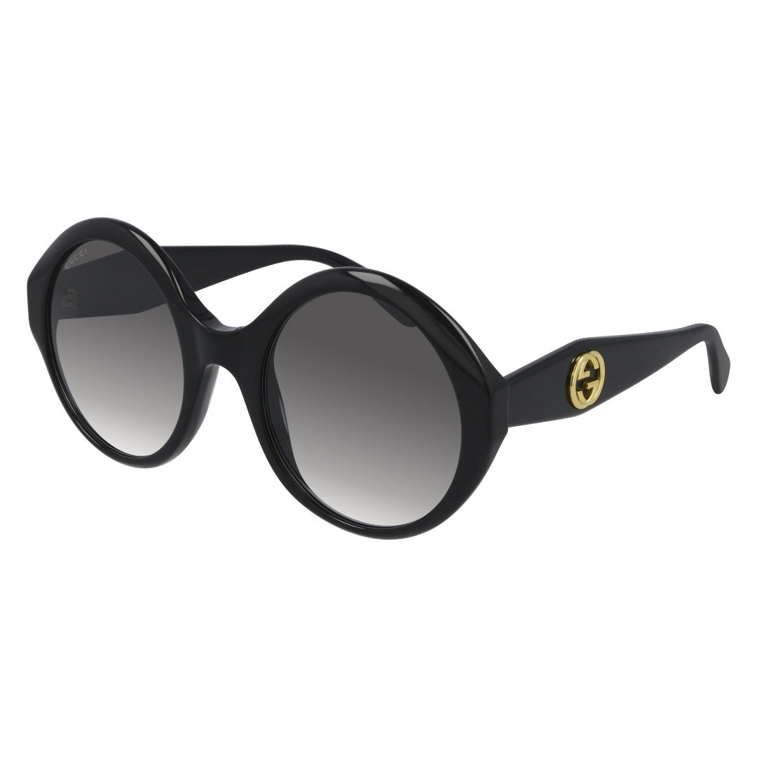 Gucci GG0797S 001 Preto Brilho Preto Degradê - Sol - 54 mm