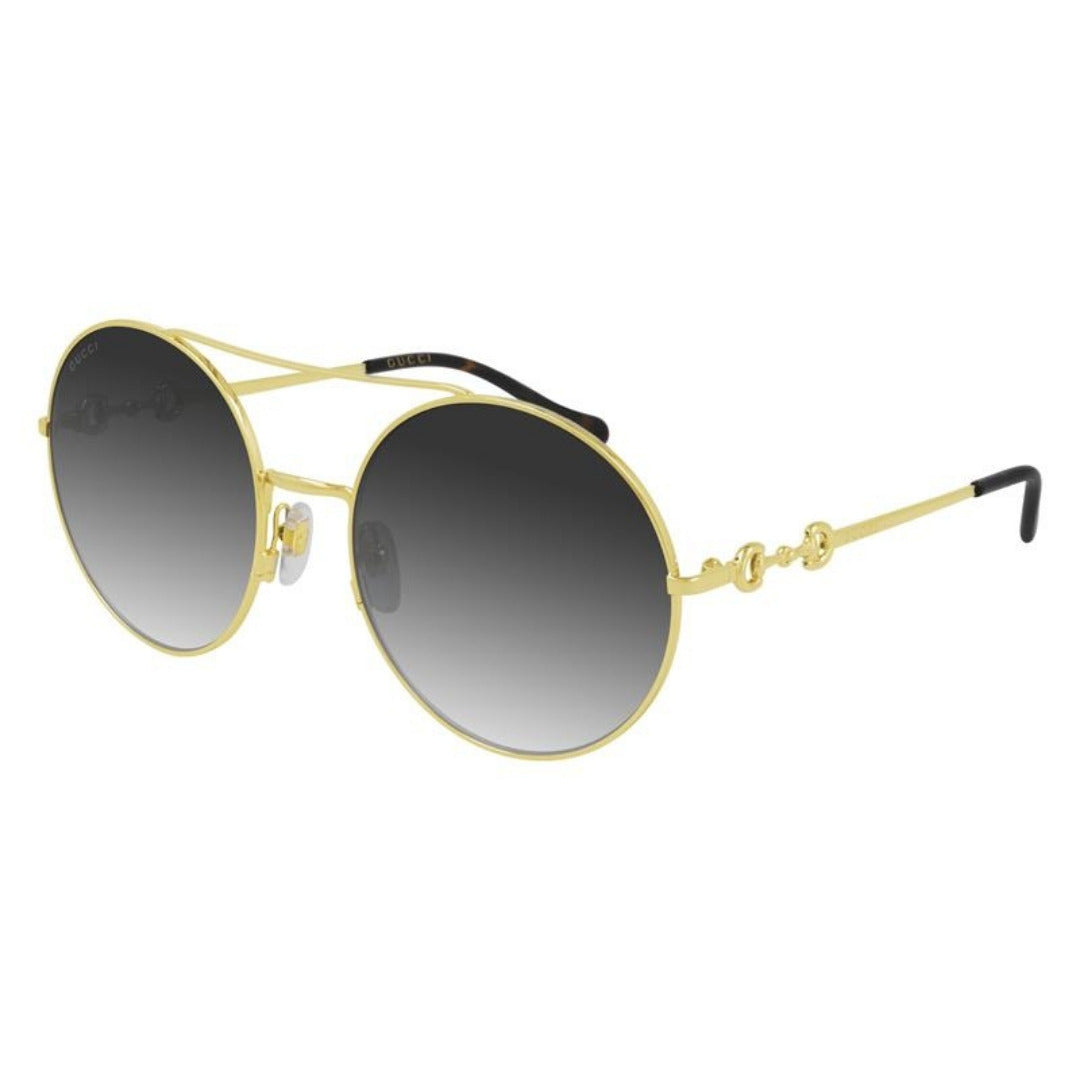 Gucci GG0878S 001 Dourado Brilho Verde G15 Degradê - Sol - 59 mm
